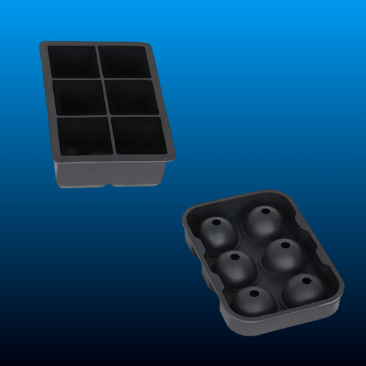 2 Pack Whiskey Ice Cube Mold Maker Trays with Lid