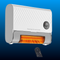 Wall Mounted Panel Heater with Towel Rack