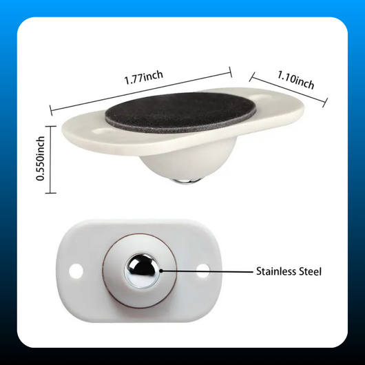 Self Adhesive Mini Caster Wheels (8 Pcs)