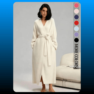Double Sided Fleece Wrap Robe