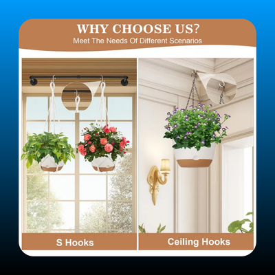 3 Pack Hanging Planters for Indoor Plants