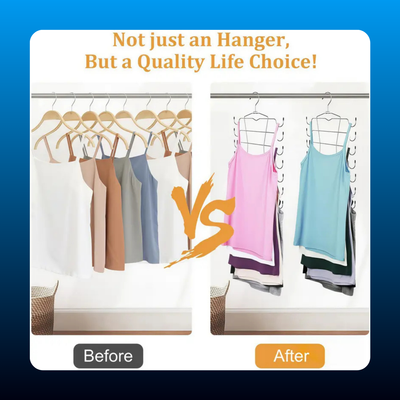 Sturdy Metal 8-Tier Bra Hangers with 8-Tier Hooks