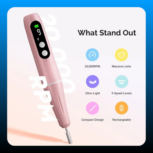 Portable Electric Nail File with Sanding Kit