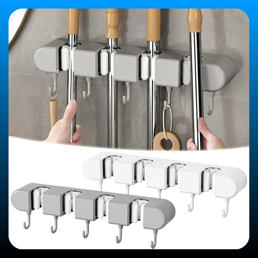 Multifunctional Mop Holder with Hook