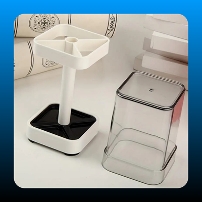 Dustproof Toothbrush Holder with Cover and Cup