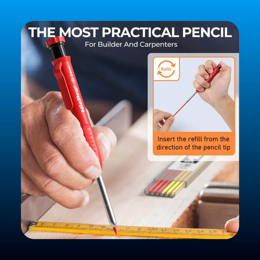 Carpenter Pencil Set with Sharpener