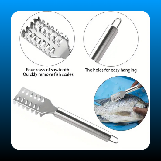 Stainless Steel Fish Scale Remover Tool Kit