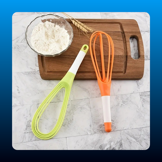 2-in-1 Collapsible Balloon and Flat Whisk