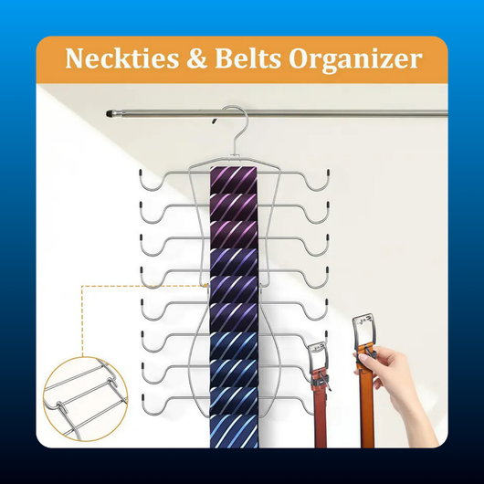 Sturdy Metal 8-Tier Bra Hangers with 8-Tier Hooks