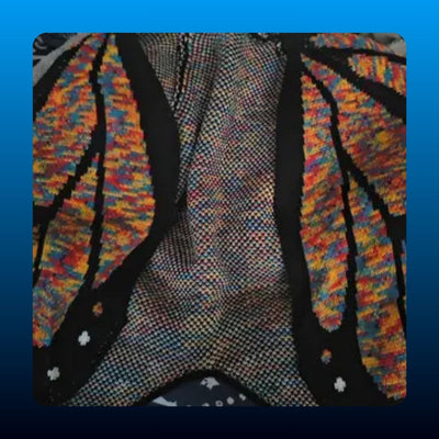 Monarch Butterfly Wing Knit Cardigan