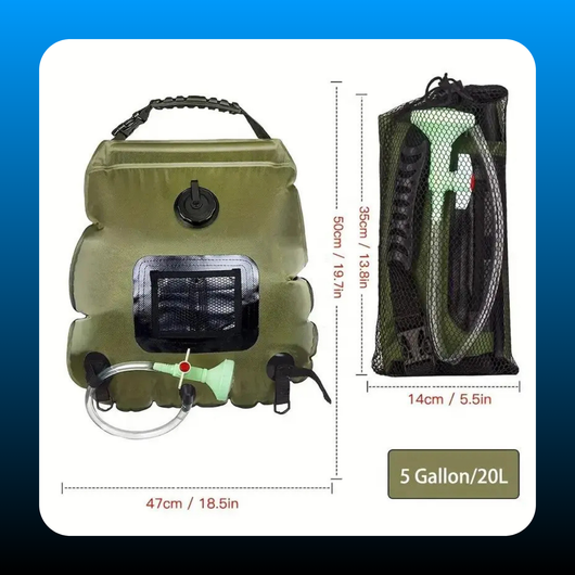 Portable Solar Heated Camping Shower Bag