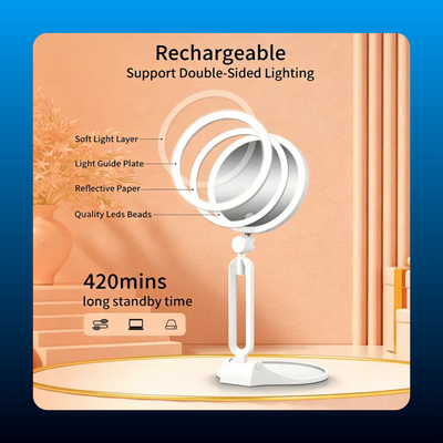 Rechargeable Magnifying Mirror with Light