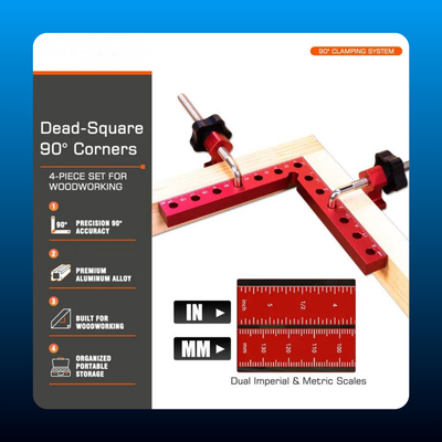 Corner Clamps for Woodworking (4 Pack)