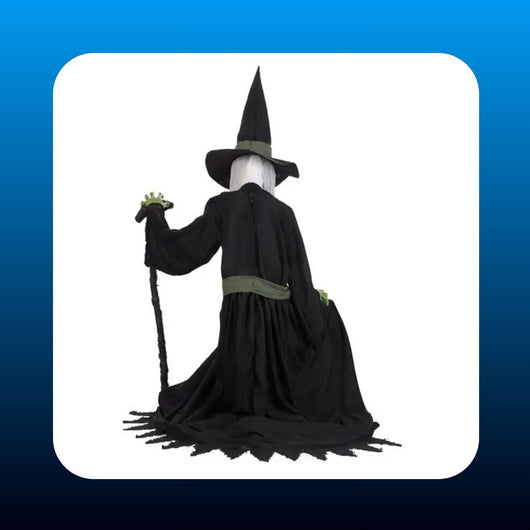 Animatronic Seated Cackling Witch Prop