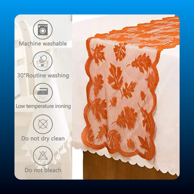 Maple Leaf Lace Table Runner