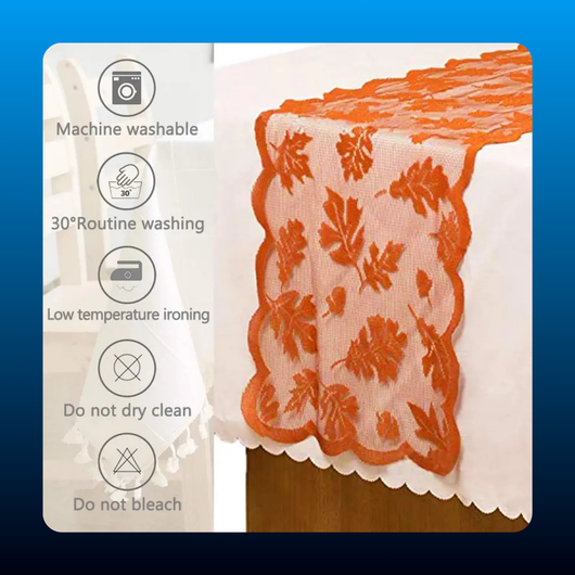 Maple Leaf Lace Table Runner