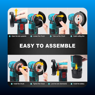 Cordless Mini Brushless Angle Grinder Kit