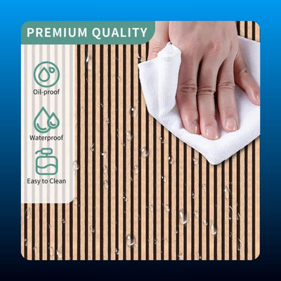 Peel And Stick Wood Slat Wallpaper