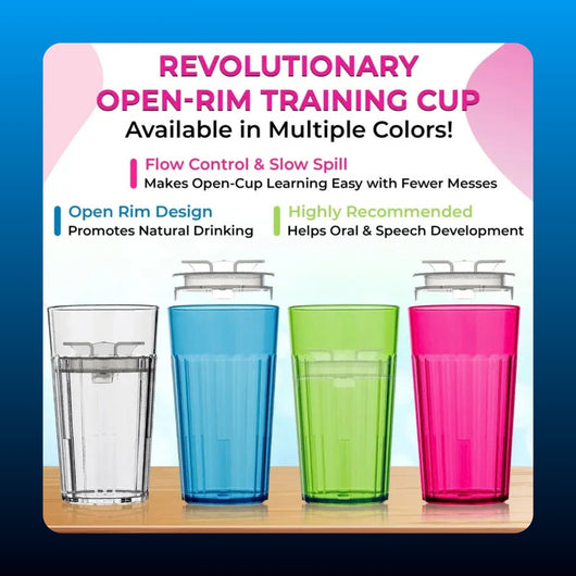 Open Rim Toddler Training Cup (2 Pack)