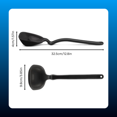 Fold-Flat Measuring Ladle with Silicone Squeegee Tip