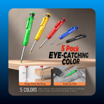 Carpenter Pencil Set with Sharpener