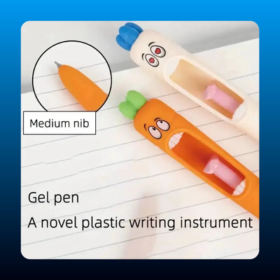 Cute Carrot Design Gel Pen