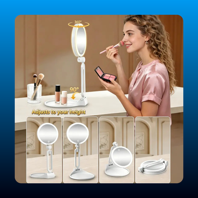 Rechargeable Magnifying Mirror with Light