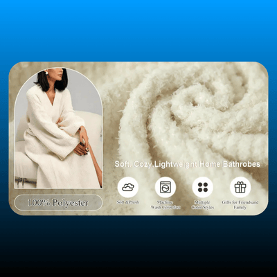 Double Sided Fleece Wrap Robe