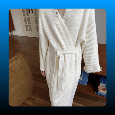 Double Sided Fleece Wrap Robe