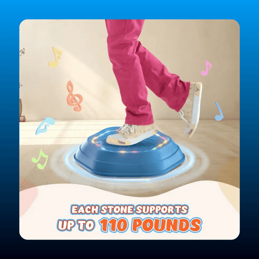 Light-Up Musical Stepping Stones, 5 Pack