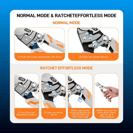 Self-Locking Ratchet Pliers