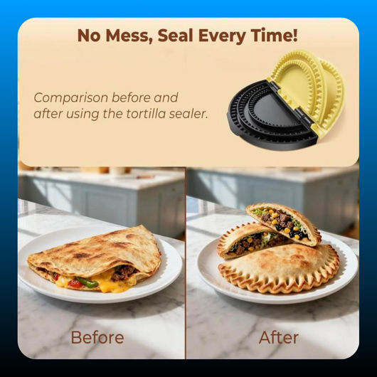 3-in-1 Tortilla Sealer and Quesadilla Maker