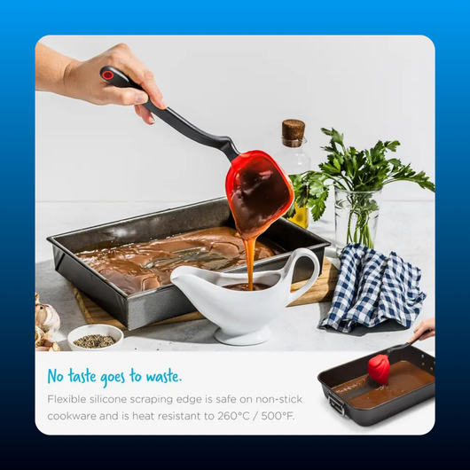 Fold-Flat Measuring Ladle with Silicone Squeegee Tip