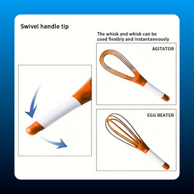2-in-1 Collapsible Balloon and Flat Whisk