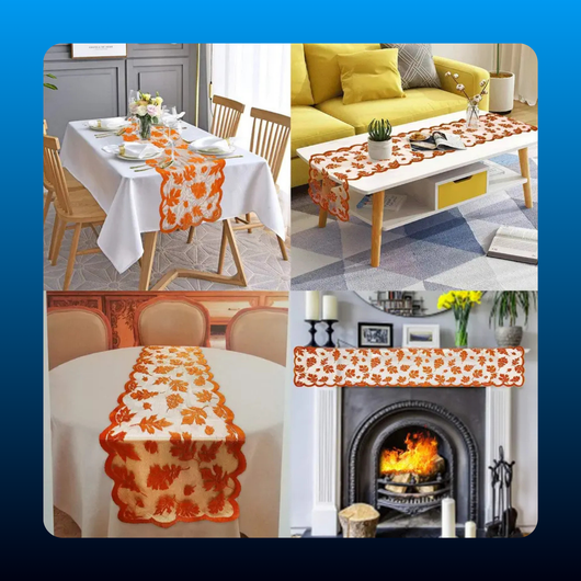 Maple Leaf Lace Table Runner