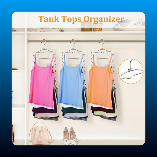 Sturdy Metal 8-Tier Bra Hangers with 8-Tier Hooks