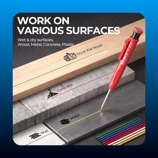 Carpenter Pencil Set with Sharpener