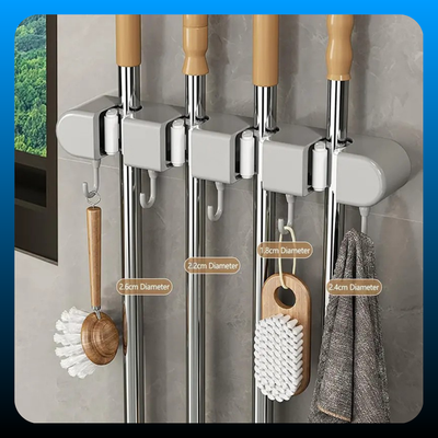 Multifunctional Mop Holder with Hook