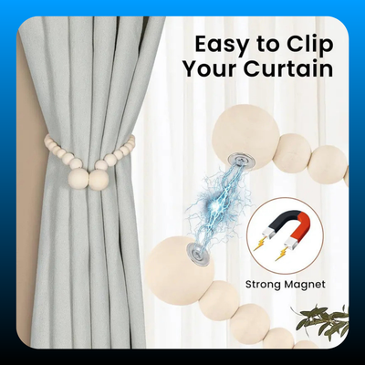 Magnetic Curtain Tiebacks (2 Pack)
