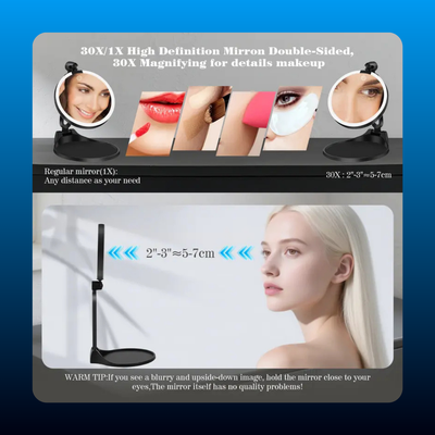 Rechargeable Magnifying Mirror with Light