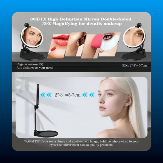 Rechargeable Magnifying Mirror with Light