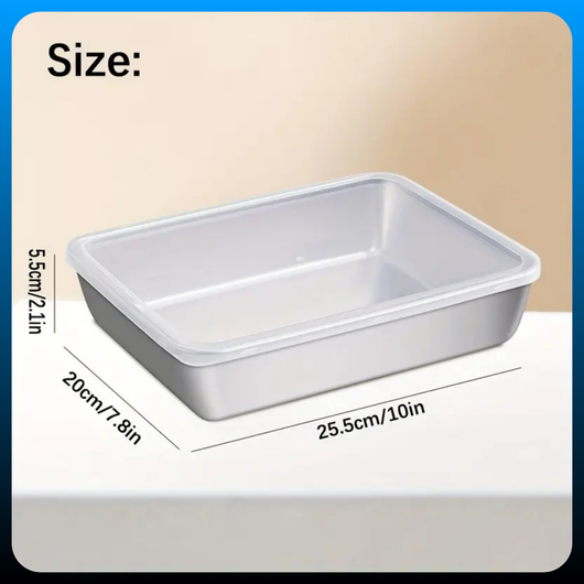 3PCS Stainless Steel Fresh-Keeping Box