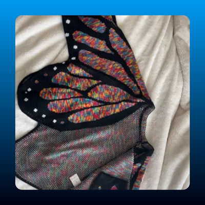 Monarch Butterfly Wing Knit Cardigan