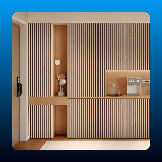 Peel And Stick Wood Slat Wallpaper