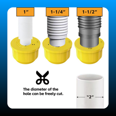Silicone Washing Machine Drain Plug (2 Pack)