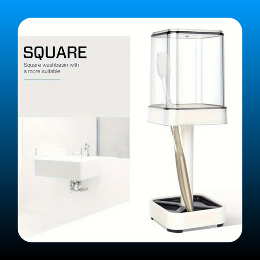 Dustproof Toothbrush Holder with Cover and Cup
