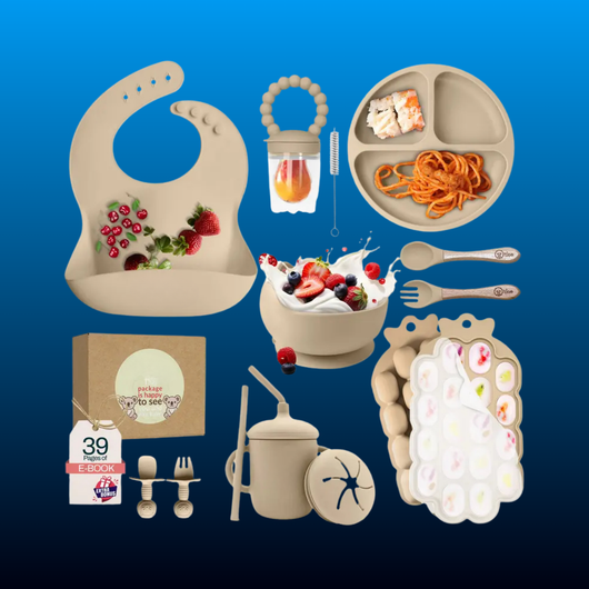 Baby Weaning Silicone Tableware Set