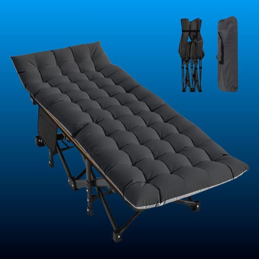 Folding Camping Cot with Mattress