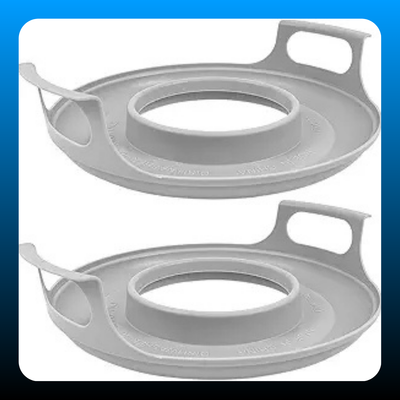 No Burn Microwave Bowl Holder Tray with Handles