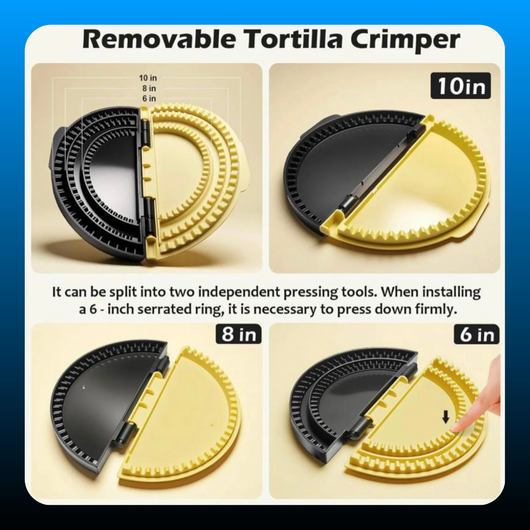 3-in-1 Tortilla Sealer and Quesadilla Maker